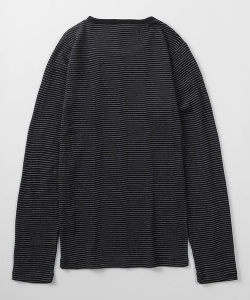 MILLER(ミラー)の「【92】【Miller/ミラー】パネルリブ クルーネック ロングスリーブ Tシャツ/クルーネック/インナー/針抜きリブ/リブニット/レディース(Tシャツ/カットソー・レディース・グレー/ホワイト/ブラック/ピンク/ブルー/ブラック系・FREE)」の12枚目の写真