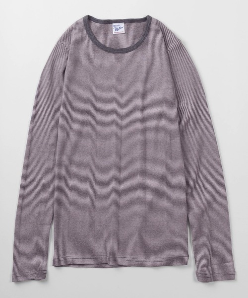 MILLER(ミラー)の「【92】【Miller/ミラー】パネルリブ クルーネック ロングスリーブ Tシャツ/クルーネック/インナー/針抜きリブ/リブニット/レディース(Tシャツ/カットソー・レディース・グレー/ホワイト/ブラック/ピンク/ブルー/ブラック系・FREE)」の17枚目の写真