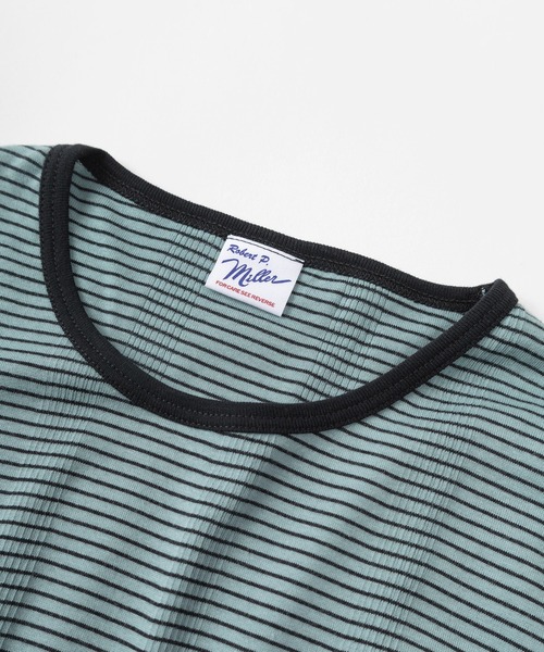MILLER(ミラー)の「【92】【Miller/ミラー】パネルリブ クルーネック ロングスリーブ Tシャツ/クルーネック/インナー/針抜きリブ/リブニット/レディース(Tシャツ/カットソー・レディース・グレー/ホワイト/ブラック/ピンク/ブルー/ブラック系・FREE)」の19枚目の写真