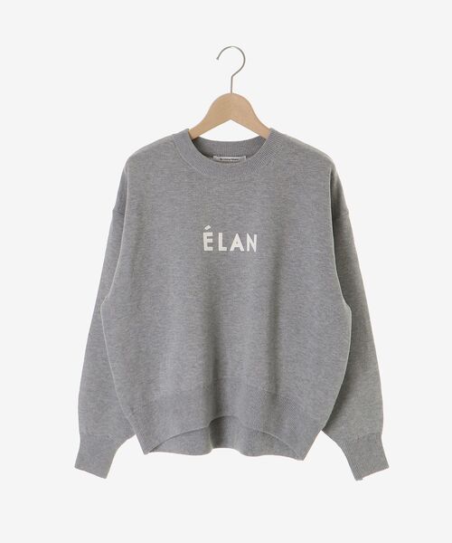 le.coeur blanc(ルクールブラン)の「《WEB限定》スウェットライクロゴニット(ニット/セーター・レディース・アイボリー/チャコールグレー/グリーン/グレー/ブラウン・38)」の19枚目の写真