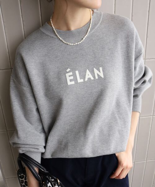 le.coeur blanc(ルクールブラン)の「《WEB限定》スウェットライクロゴニット(ニット/セーター・レディース・アイボリー/チャコールグレー/グリーン/グレー/ブラウン・38)」の22枚目の写真