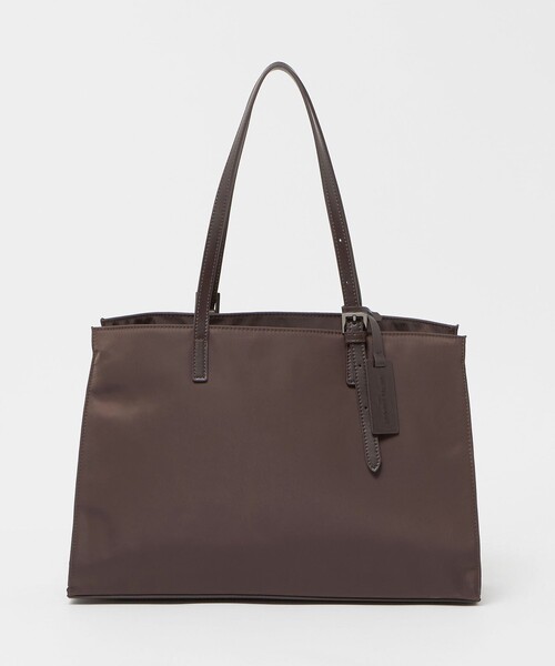 UNITED ARROWS(ユナイテッドアローズ)の「ナイロン スクエア トートバッグ(トートバッグ・レディース・ブラック/ダークブラウン・FREE)」の10枚目の写真