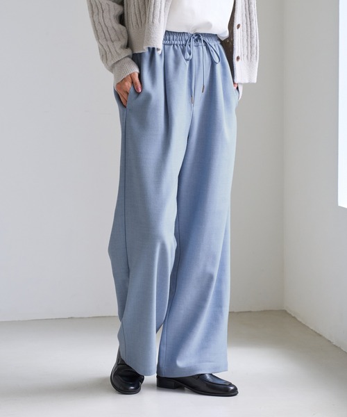 ROPE' PICNIC(ロペピクニック)の「タックワイドプレイフルカラーパンツ(その他パンツ・レディース・ダークブラウン/ピンク/ブルー系その他4/ベージュ系その他/キナリ/ブラック・M/S/L)」の5枚目の写真