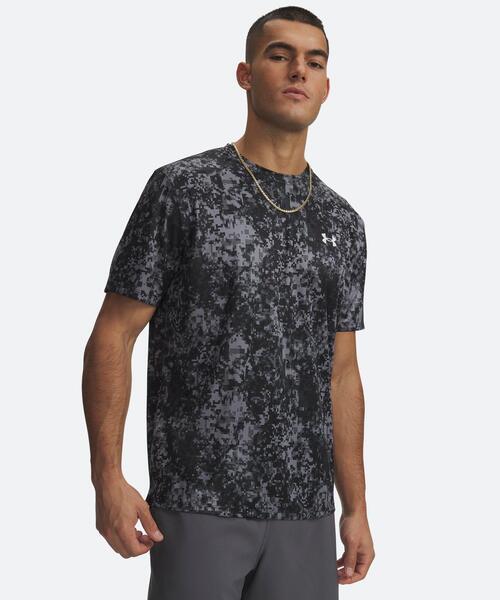 UNDER ARMOUR(アンダーアーマー)の「UAテック プリント ショートスリーブ Tシャツ(トレーニング/メンズ)(Tシャツ/カットソー・メンズ・ブラック・L/S/XL/2XL/M)」の1枚目の写真