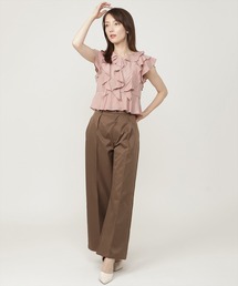 サイドアジャストセンタープレスパンツ