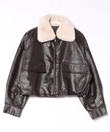 ティペット付ショートブルゾン