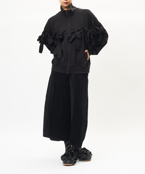 gomme(ゴム)の「リボンポンチブルゾン(ブルゾン・レディース・ブラック・MEDIUM)」の5枚目の写真