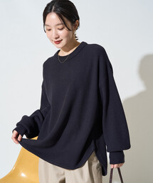 FREAK'S STORE（フリークスストア）の「限定展開 片畦 ラウンド コットン ニット プルオーバー（ニット/セーター）」