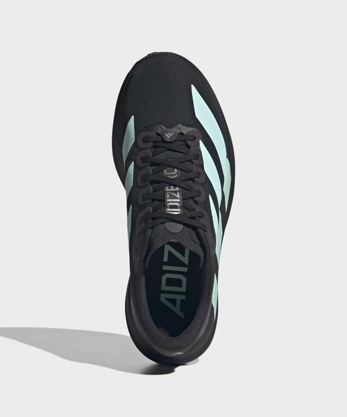 adidas(アディダス)の「Adizero EVO SL WOVEN W / アディゼロEVO SLランニング / Adizero EVO SL RUNNING / ランニングシューズ / アディダス adidas(スニーカー・レディース・ブラック×グリーン・22.0cm/25.5cm/25.0cm/22.5cm/26.0cm)」の2枚目の写真