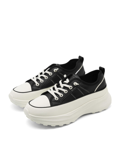 SPUR(シュプール)の「ブレア エラスティックバンディング スニーカー 牛革 プラットフォームシューズ 6.5cm -WA9006 (2color)(スニーカー・レディース・ブラック/アイボリー・23cm/23.5cm/24cm/24.5cm/25cm)」の13枚目の写真