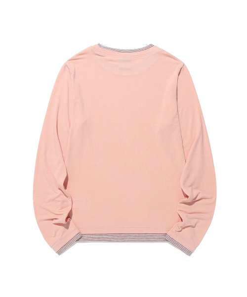 NICE GHOST CLUB(ナイスゴーストクラブ)の「LAYERED COLOR LS TEE_LIGHT PINK(NG2GFFT556A)(Tシャツ/カットソー・レディース・ライトピンク・SMALL/MEDIUM)」の3枚目の写真