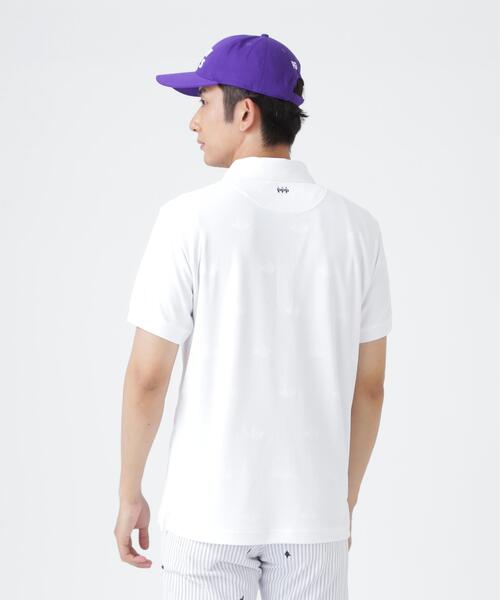 PEARLY GATES(パーリーゲイツ)の「メッシュジャガード半袖ポロシャツ (MENS)(ポロシャツ・メンズ・ネイビー/ホワイト/ベージュ・MEDIUM/X-LARGE/LARGE/XX-LARGE)」の9枚目の写真