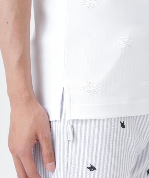 PEARLY GATES(パーリーゲイツ)の「メッシュジャガード半袖ポロシャツ (MENS)(ポロシャツ・メンズ・ネイビー/ホワイト/ベージュ・MEDIUM/X-LARGE/LARGE/XX-LARGE)」の12枚目の写真