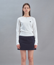 BOAT NECK LONG SLEEVE - WHITE