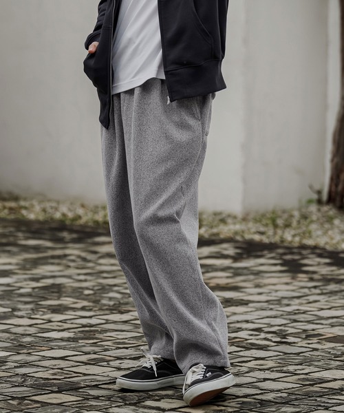 CAMBIO(カンビオ)の「mp15528- Melton Ease Wide Pants イージーワイドパンツ(PF-262-020)(その他パンツ・メンズ・ブラック/ブラウン/グレー・M/L)」の2枚目の写真