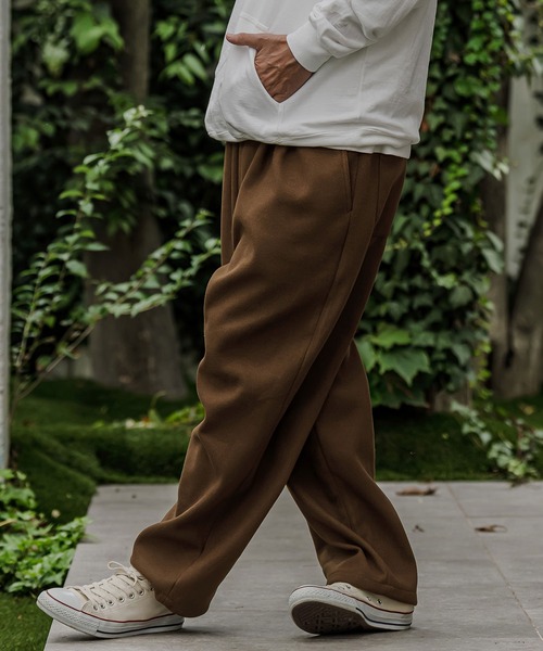 CAMBIO(カンビオ)の「mp15528- Melton Ease Wide Pants イージーワイドパンツ(PF-262-020)(その他パンツ・メンズ・ブラック/ブラウン/グレー・M/L)」の5枚目の写真