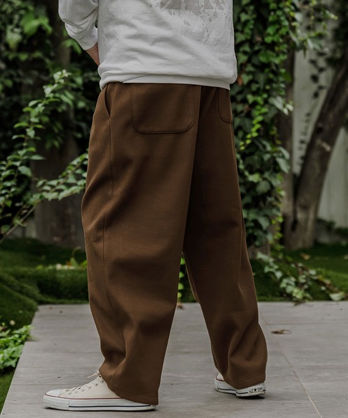 CAMBIO(カンビオ)の「mp15528- Melton Ease Wide Pants イージーワイドパンツ(PF-262-020)(その他パンツ・メンズ・ブラック/ブラウン/グレー・M/L)」の6枚目の写真