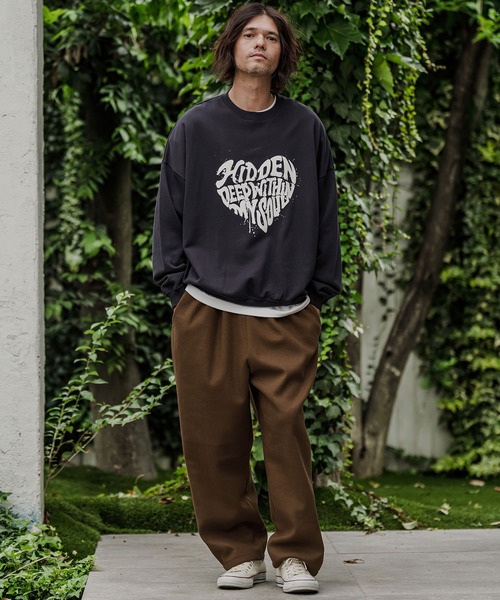 CAMBIO(カンビオ)の「mp15528- Melton Ease Wide Pants イージーワイドパンツ(PF-262-020)(その他パンツ・メンズ・ブラック/ブラウン/グレー・M/L)」の7枚目の写真