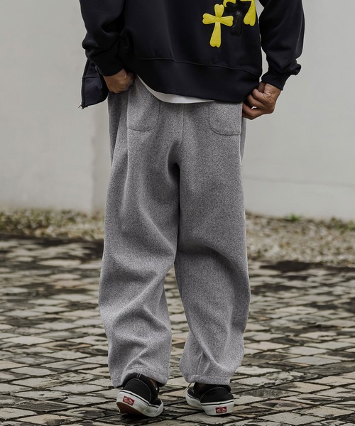 CAMBIO(カンビオ)の「mp15528- Melton Ease Wide Pants イージーワイドパンツ(PF-262-020)(その他パンツ・メンズ・ブラック/ブラウン/グレー・M/L)」の18枚目の写真