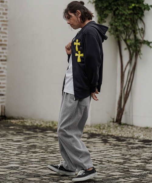 CAMBIO(カンビオ)の「mp15528- Melton Ease Wide Pants イージーワイドパンツ(PF-262-020)(その他パンツ・メンズ・ブラック/ブラウン/グレー・M/L)」の20枚目の写真