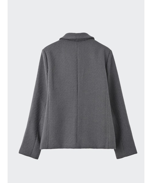 Brown&Street（ブラウンアンドストリート）の「【きちんと見え】ラウンドカラーツイードジャケット（その他アウター・レディース・グレー/ネイビー・FREE）」の15枚目の写真