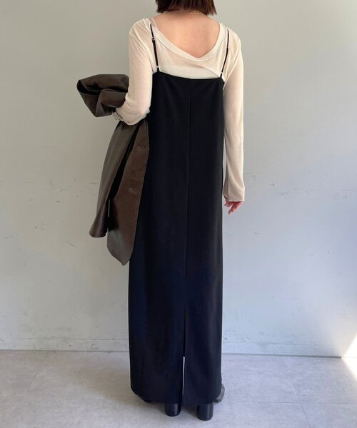 Omekashi(オメカシ)の「レース切替ジョーゼットキャミワンピース(ワンピース・レディース・アイボリー/ブラック・36/38)」の21枚目の写真