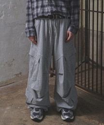NOT4NERD（ノットフォーナード）の「NOT4NERD/ノットフォーナード/Diagonal Panel Dart Cargo Sweat Pants（カーゴパンツ）」