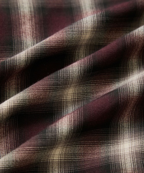 le cercle ADAM ET ROPE'(ルセルクルアダムエロペ)の「オンブレチェックシャツ(シャツ/ブラウス・レディース・ボルドー/ブラック系その他・FREE)」の19枚目の写真