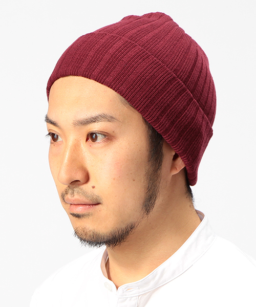 B:MING by BEAMS(ビーミングバイビームス)の「Half Croft Scarves / BOB CAP(ニットキャップ/ビーニー・メンズ・ホワイト/ワイン/インディゴブルー・ONE SIZE)」の3枚目の写真