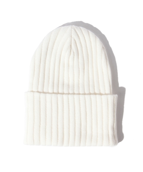 B:MING by BEAMS(ビーミングバイビームス)の「Half Croft Scarves / BOB CAP(ニットキャップ/ビーニー・メンズ・ホワイト/ワイン/インディゴブルー・ONE SIZE)」の6枚目の写真