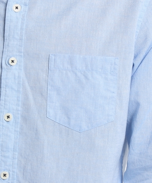 THE SHOP TK （ザ ショップ ティーケー ）の「リネン混スラブベーシックシャツ（シャツ/ブラウス・メンズ・ホワイト/ブルー・02/04/03）」の10枚目の写真