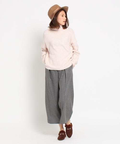 AG by aquagirl（エージーバイアクアガール）の「タックワイドパンツ（その他パンツ・レディース・ピンク/ブラック/グレー・38/36）」の5枚目の写真