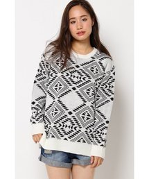 VENCEEXCHANGE | 総オルテガ柄プルオーバー                    (ニット/セーター)