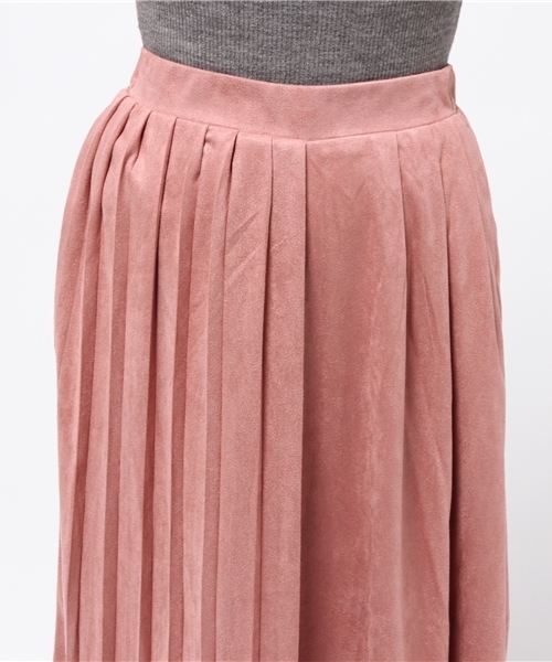 RAY CASSIN(レイカズン)の「フェイクスエードアシメプリーツガウチョ(その他パンツ・レディース・ネイビー/ピンク/ライトグレー・FREE)」の7枚目の写真