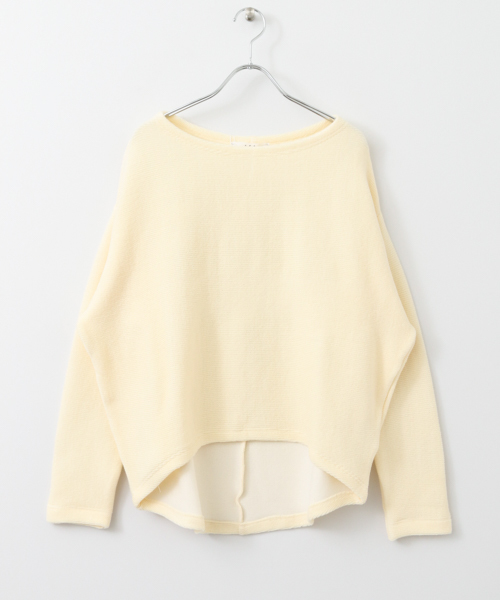 KBF(ケイビーエフ)の「KBF リップルワイドプルオーバー(Tシャツ/カットソー・レディース・ピンク/オフホワイト/グレー・ONE)」の7枚目の写真