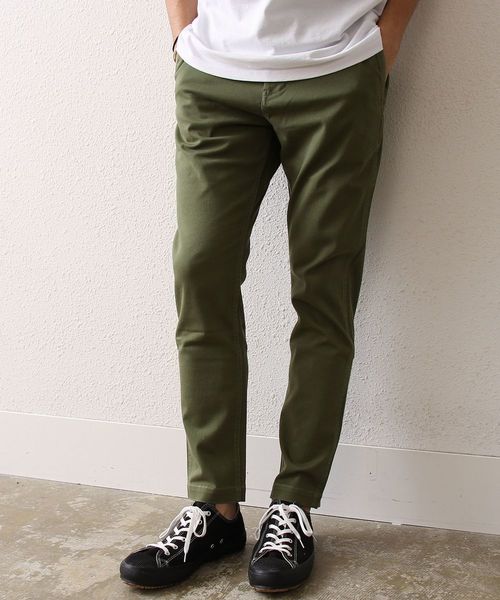 coen（コーエン）の「ストレッチスリムテーパードチノパンツ2017SS（チノパンツ・メンズ・ライトグレー/ネイビー/ブラック/オリーブ・MEDIUM/X-LARGE/X-SMALL/LARGE/SMALL）」の12枚目の写真