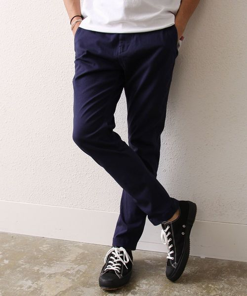 coen（コーエン）の「ストレッチスリムテーパードチノパンツ2017SS（チノパンツ・メンズ・ライトグレー/ネイビー/ブラック/オリーブ・MEDIUM/X-LARGE/X-SMALL/LARGE/SMALL）」の13枚目の写真