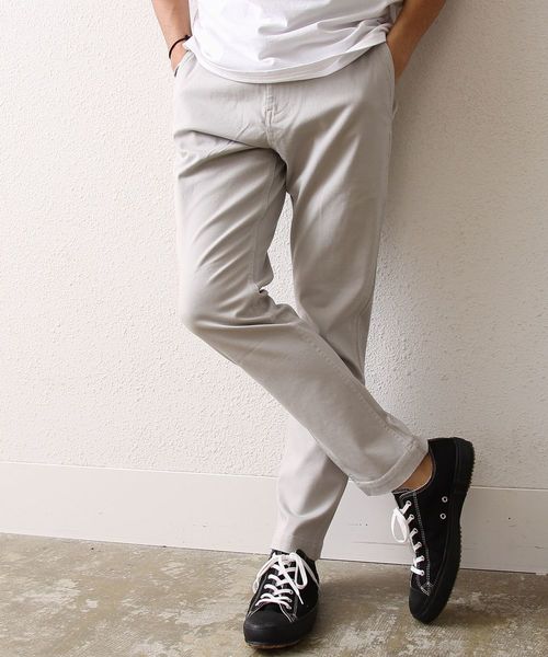 coen（コーエン）の「ストレッチスリムテーパードチノパンツ2017SS（チノパンツ・メンズ・ライトグレー/ネイビー/ブラック/オリーブ・MEDIUM/X-LARGE/X-SMALL/LARGE/SMALL）」の14枚目の写真