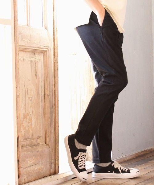 coen（コーエン）の「ストレッチスリムテーパードチノパンツ2017SS（チノパンツ・メンズ・ライトグレー/ネイビー/ブラック/オリーブ・MEDIUM/X-LARGE/X-SMALL/LARGE/SMALL）」の18枚目の写真