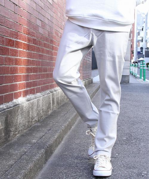 coen（コーエン）の「ストレッチスリムテーパードチノパンツ2017SS（チノパンツ・メンズ・ライトグレー/ネイビー/ブラック/オリーブ・MEDIUM/X-LARGE/X-SMALL/LARGE/SMALL）」の3枚目の写真