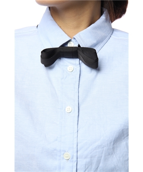Another Edition（アナザーエディション）の「AE リボンTIE OX BD（シャツ/ブラウス・レディース・ホワイト/ライトブルー・フリー）」の5枚目の写真
