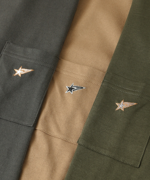 URBAN RESEARCH（アーバンリサーチ）の「UR ONE STAR T-SHIRTS（Tシャツ/カットソー・メンズ・カーキ/ブラック/ネイビー/キャメル/チャコールグレー/ホワイト・SMALL/MEDIUM/LARGE）」の16枚目の写真