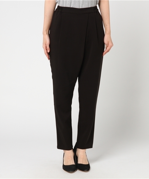 Bou Jeloud（ブージュルード）の「とろみタックテーパードパンツ（スラックス・レディース・ベージュ/ブラック/カーキ/ブルー・38/40/36）」の5枚目の写真