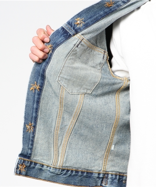 LEVI'S VINTAGE CLOTHING（リーバイスビンテージクロージング）の「LEVI'S(R) VINTAGE CLOTHING 1967 デニムジャケット ライトインディゴブルー TYPE III JACKET DUST（デニムジャケット・メンズ・ライトインディゴブルー・MEDIUM/SMALL/LARGE）」の9枚目の写真