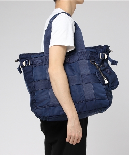 PORTER CLASSIC(ポータークラシック)の「【Porter Classic 】ポータークラシック/ SUPER NYLON トートバッグ(トートバッグ・メンズ・ブラック/ブルー・FREE)」の10枚目の写真