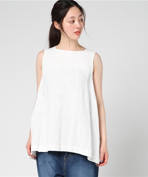 plage(プラージュ)の「Linen タックブラウス◆(シャツ/ブラウス・レディース・ホワイト/ベージュ・FREE)」の20枚目の写真