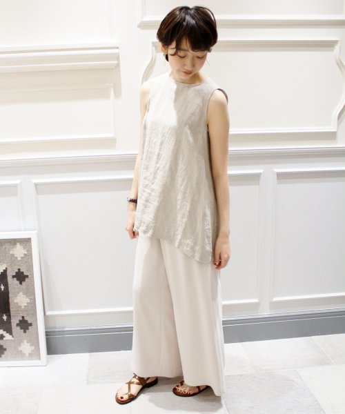 plage(プラージュ)の「Linen タックブラウス◆(シャツ/ブラウス・レディース・ホワイト/ベージュ・FREE)」の8枚目の写真