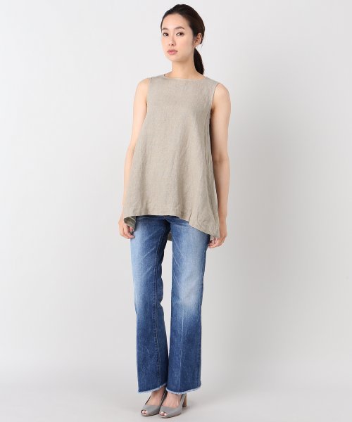 plage(プラージュ)の「Linen タックブラウス◆(シャツ/ブラウス・レディース・ホワイト/ベージュ・FREE)」の6枚目の写真