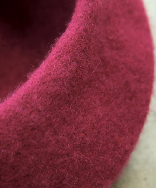 amorous insense（アモラスインセンス）の「[ウール混]ベレー帽（ハンチング/ベレー帽・レディース・ブラック/ダークパープル/グリーン/アッシュグレー/フューシャピンク・ﾌﾘ-）」の17枚目の写真