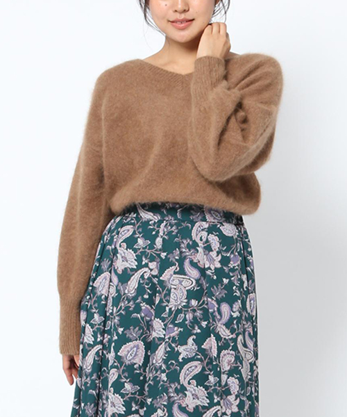 laboratory work（ラボラトリーワーク）の「フェレットBigスリーブ（ニット/セーター・レディース・ブラック/ピンク/杢グレー/ブルー系その他/ブラウン系その他・MEDIUM）」の3枚目の写真